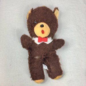 Vintage Teddy Bear With One Eye Plush Etone Sad Cute Well Loved Doll Propretr